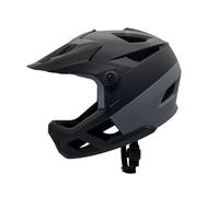 ZJchao Casco da Mountain Bike Leggero Ammortizzatore di Ammortizzazione Visor Goggle Porta 55-59 Cm Nera (GRAY)