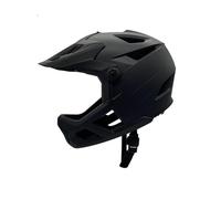 ZJchao Casco da Mountain Bike Leggero Ammortizzatore di Ammortizzazione Visor Goggle Porta 55-59 Cm Nera (BLACK)