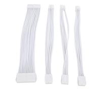 ZJchao Cavo di Prolunga GPU per Scheda Madre Adattatore di Alimentazione per PC Intrecciato in Nylon da 30 Cm per Schede Grafiche e Build Desktop (WHITE)