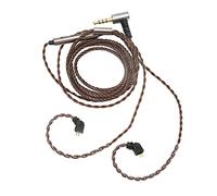 ZJchao Cavo IEM per Auricolari con Microfono, 2 Pin, 3,5 mm Angolare, Tappo di Ricambio, 0,78 mm Diametro, Adatto per IEM e Microfono