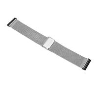 ZJchao Cinghia di Orologio Intrecciato in Maglia in Acciaio Inossidabile per Dimensioni Regolabili Spartan HR 7/D5i, Aspetto Professionale, Design a Doppio Blocco Aggiornato (SILVER)