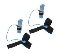 ZJchao Cinghie Anti Statiche Per Tallone, 2 pezzi di cinturini antistatici per il tallone regolabili elastici ESD con cinturino a scarica elettronica e fibbia per la Produzione di Laboratorio