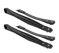 ZJchao Cinghie per Fisarmonica, Cinghia per Fisarmonica Regolabile 2 Pezzi Kit Set Tracolla per Accessorio in Pelle PU Regolabile per Bassi 16-120 (BLACK)