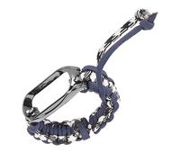 ZJchao Cinturino Sportivo Regolabile in Nylon Traspirante con Struttura in Metallo per Mi Band 7, Elegante Cinturino Ad Anello Intrecciato (Blu navy)
