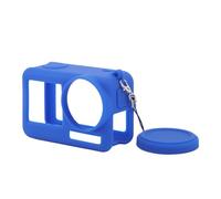 ZJchao Copertura della Manica Protettiva in Silicone, Silicone con Cabina Cinghia Cinghia della Fotocamera Case di Protezione del per 4 3 (BLUE)