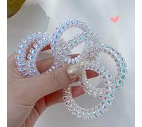 ZJchao Cravatte per Capelli a Spirale Piega il Cavo del Telefono Coda di Cavallo Libero Prevenendo Grovigli Cravatte per Capelli per Ragazze con Design Elicoidale (Cavo telefonico dettagliato