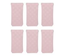 ZJchao Custodia con Chiusura a Scatto, Borsa Organizer Portatile in Pelle PU Senza Cerniera con Chiusura a Scatto Automatica, per Riporre Cosmetici Viaggio e Organizzare gli Elementi (6PCS)