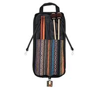 ZJchao Custodia per Bacchette, Custodia per Bacchette, Colorata, in Cotone Morbido, in Stile Nazionale, con Ganci per Appendere, per Batteristi, Amanti della Musica e Musicisti di band.