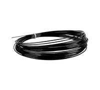 ZJchao da Tennis Esagonale, Corda da Tennis, Stringa di Esagonale, Corda da, Filo da con Diametro di 1,24 Mm, Resistenza all'Usura per 12 M, 39,4 Piedi, Professionista per Il (Black)