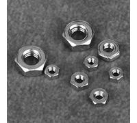 ZJchao Dadi Esagonali, Set di Dadi a Vite Set 140pcs M1/M1.2/.4/.6/M2/M2.5/M3 in Acciaio Inossidabile Esegonali Esagonali con 6 Lati per Fissaggio Industriale e di Costruzione