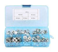 ZJchao Dado a T, Dadi a Galletto 80 Pezzi in Acciaio Al Carbonio a Punte M3/4/5/6/8 Kit per Mobili per la Lavorazione del Legno