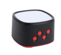 ZJchao Dispositivo per la Terapia del Sonno con Luce Rossa e Rumore Bianco, Dispositivo di Rilassamento con luminosità Regolabile, 8 Suoni della per un Sonno Migliore, Soll (BLACK)