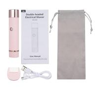 ZJchao Donne del Naso e del Corpo Timmer per Esigenze di Toelettatura Precisa e Rasatura della Pelle Liscia, Rasoio Elettrico Rosa e Viola Depilazione Accurata (PINK)
