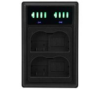 ZJchao/Doppia Porta di Tipo C per Batteria EN-EL15/EL-15A con Display LCD e funzionalità