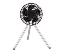 ZJchao Fan da Campeggio con Treppiedi Ventilatore da Scrivania USB Portatile con Supporto Staccabile 3 velocità e Batteria da 2000 MAh per Viaggi per la Casa Interna da Esterno