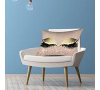 ZJchao Fodera per Cuscino con Ciglia Scintillanti 30x50 Cm per Casa, Divano, Letto, Auto e Supporto Lombare (N)