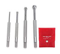 ZJchao Fori Set di Set di Calibri Telescopici 4 Pezzi Calibro per Fori in Acciaio 3-13mm Strumento di Misurazione per Piccoli Fessure e Scanalature