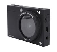 ZJchao Fotocamera Digitale HD da 64 MP, 4K, Zoom Digitale 28X, fedeltà Wireless, Materiale ABS, Videocamera Compatta per Vlogging da Viaggio con 3 Scheda SD