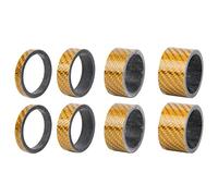 ZJchao Gambi Rondella di Forcella in Fibra di Carbonio 20 Mm 15 Mm 10 5, Distanziatore di Cuffie Leggere per Strada (GOLD)