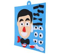 ZJchao Giocattoli per le Espressioni Facciali, Giocattoli per le Espressioni Facciali Kit di Adesivi in tessuto di Feltro Educativi per il Cambiamento delle Emozioni per Puzzle di in Feltro di