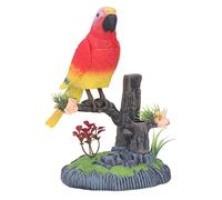 ZJchao Giocattoli per Pappagalli, Giocattoli per Uccelli per Cacatua per Adulti Bambini Pappagallo Che Cinguetta Svolazzante Giocattolo di Simulazione Modello Animale Carino (506G)