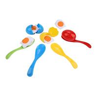 ZJchao Gioco di Cucchiai, Cucchiaio per l'equilibrio Uovo Che Corre per Bambini Gioco Educativo Sportivo Cucchiai Giganti Cucchiaio per Uova Giocattolo da Esterno