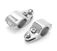 ZJchao Hardware per Guide a Ganasce in Acciaio Inossidabile 316 di Grado Marino da 2 Pezzi per Yacht e Barche - Raccordi Incernierati Resistenti alla Corrosione in Varie Dimensioni (32 mm)