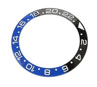 ZJchao Inserto della Lunetta Dell'orologio in Ceramica, Diametro Esterno di 40 Mm Parti di Ricambio Dell'Anello del Cinturino Dell'orologio da Polso Cinturino Ad Anello Classico, Nero Blu