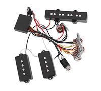ZJchao Kit di Cablaggio Preamplificatore di Bassi Jazz Sostituzione del Bassio con Controllo del Volume del Volume degli Acri per Chitarra Elettrica