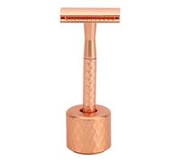 ZJchao Kit di Taglio della Lega in Lega a Doppio Bordo Tagliare la Barba con Supporto, Adatto Alla Pelle, Riutilizzabile, Buone Prestazioni, Ergonomico, Premium, Facendo la Rasatura più Vicina,