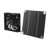 ZJchao Kit di Ventola di Scarico del Pannello Solare 5W 5V, Kit di Ventole per Pannelli Solari a Risparmio di Energia in Silicio Monocristallino per Uso Interno/Esterno con Tutti Gli Accessori