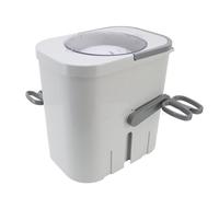 ZJchao Lavatrice Manuale, Lavatrice Non Elettrica a Manovella Compatta Portatile per Dormitorio, con Tubo di Scarico Leggera Ecologica