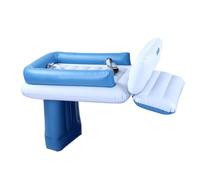 ZJchao Lettino Gonfiabile per Aereo per Bambini con Materiale Floccato in PVC e Pareti Laterali per un Comfort di Volo a Lungo Raggio