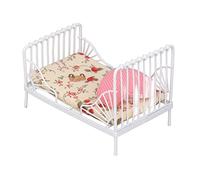 ZJchao Letto per Casa delle Bambole, Mobili per Camera da Letto per Casa delle Bambole Accessori per delle in Scala 1:12 con Decorazioni per Ragazze (Motivo floreale)