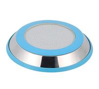 ZJchao Luce Subacquea a LED, Luce della Piscina Sommergibile RGB, Acciaio Inossidabile AC12V con Telecomando per Il Paesaggio del Giardino della Fontana della Piscina (18W)