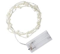 ZJchao Luci a Corda con Perline di Perle, Luci a Corda a per Interni in Plastica per Interni Comode da Usare per le Scale delle Finestre dei Letti dei Mobili