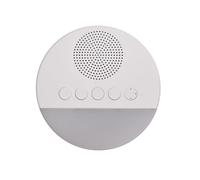 ZJchao Macchina del Suono, Macchina per la Musica Bianca per il Rumore Bianco con Timer Alimentata Tramite USB Bianco e 20 Suoni Rilassanti per il Rumore con Luce Respiratoria per il Relax del Sonno