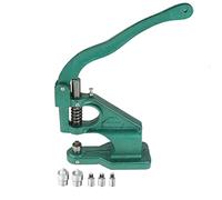 ZJchao Macchina per Occhielli, Pressa Manuale per Occhielli con 3 Matrici 1500 Pezzi 6 Mm 10 Mm 12, per Striscioni Cartelli Tende Cinture Borse Scarpe
