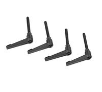 ZJchao Manici a Leva del Serraggio, Manico di Fissaggio Regolabile in Acciaio Inossidabile 4 Pcs Manopola a Cricchetto Manopola a Cricchetto M6 Filo Maschio (Lunghezza della vite 50mm)