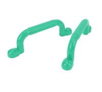 ZJchao Maniglie del Parco Giochi, 1 Coppia con PE e Materiali di Ferro L'Arrampicata da Parete Rocciosa Tiene la Maniglia di Plastica per la Cornice di Arrampicata da Gioco Play House (Green)