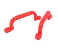 ZJchao Maniglie del Parco Giochi, 1 Coppia con PE e Materiali di Ferro L'Arrampicata da Parete Rocciosa Tiene la Maniglia di Plastica per la Cornice di Arrampicata da Gioco Play House (Rosso)