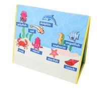 ZJchao Marine Life Felt Board, Apprendimento Educativo Riutilizzabile Animali a Tema Oceano Felt Strumento di Insegnamento della Tavola, Abbinare Carine Creature Marine a Luoghi Designati, Promuove