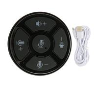 ZJchao Microfono per Conferenze da Tavolo, USB 2.0 Plug and Play Microfono Omnidirezionale con Luce LED per il Controllo del Muto, per IOS OS X