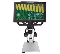 ZJchao Microscopio Digitale, Vetro per Ingrandimento della Fotocamera Al Microscopio con Ingradamento da 12 MP Leggero da 12 MP da 9 Pollici Digitale Digital per per Piante Circuito