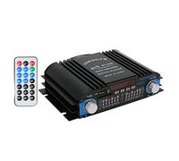 ZJchao Mini Amplificatore da 12V, Musica Home Stereo Power Amp Amplificatore Amplificatori Stereo Amplificatori Music Streaming Amp per Veicolo per Auto per Telefoni Cellulari per PC per Altoparlanti