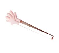 ZJchao Mini Pinze in Silicone Pinze Alimentari Piccole Pinze da Portata con Punte in Acciaio Inossidabile per gli Antipasti Insalate Frutta Cubetti di Ghiaccio (Forma di palma rosa)