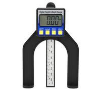 ZJchao Misuratore di profondità Digitale, Misuratore di Altezza Digitale 0-80 Mm di profondità con Calibro a Corsoio per la Lavorazione del Legno, Lavorazione dei Metalli