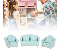 ZJchao Mobili per Casa delle Bambole, Divano Scozzese per Casa delle Bambole Divano in Miniatura per delle per delle Sedia per delle Accessorio per Mobili per la Stanza Giocattolo (Verde Matcha)