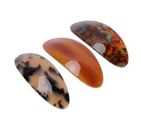ZJchao Mollette per Capelli Francesi, Fermagli a Molla Automatici Grandi Vintage per Donne, Ragazze, Capelli Spessi, Set 3 Pezzi, Lega Lucida Resistente (3PCS)
