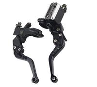 ZJchao Moto Doppio Manubrio Idraulico, 1 Coppia 7/8" Cilindro Frizione Freno Moto Universale Leve Cilindro Manubrio Leve Serbatoio